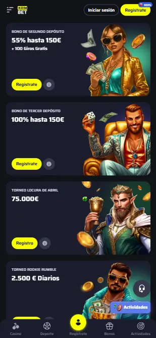 BDM bet bonos