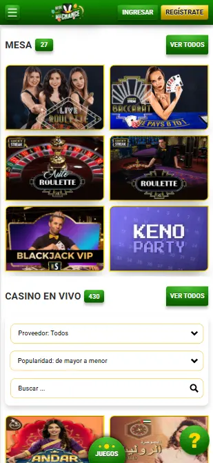 Machance casino juegos de mesa