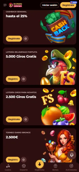 Roman casino bonos