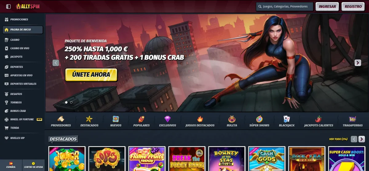 AllySpin mejor casino móvil para jugar con dinero real