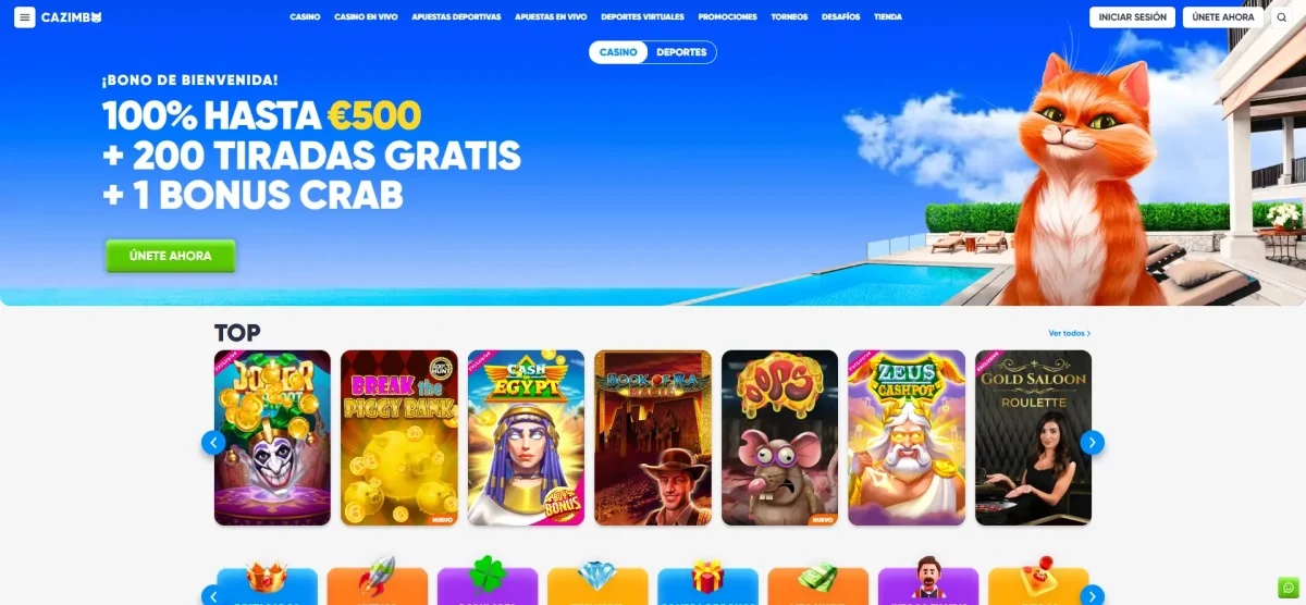 Cazimbo casino dinero real uno de los mejores catálogos de juegos