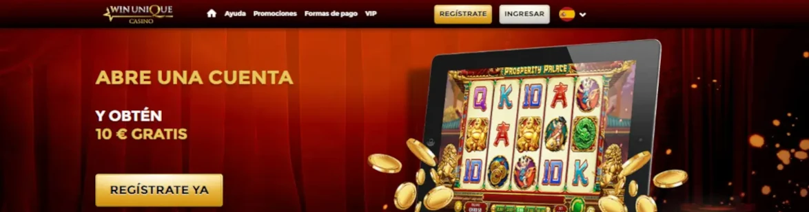 Unique-Casino-10-euros-gratis-sin-deposito
