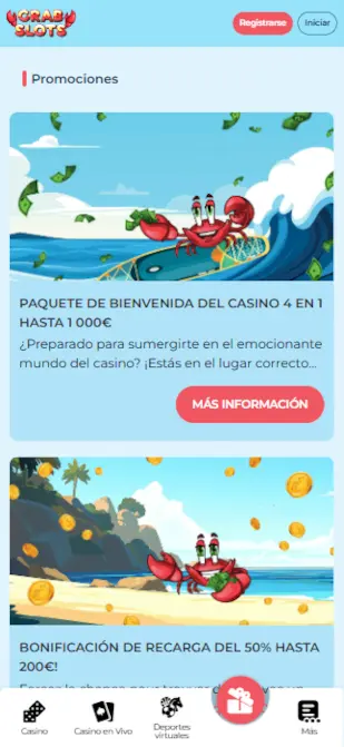 CrabSlots-promociones